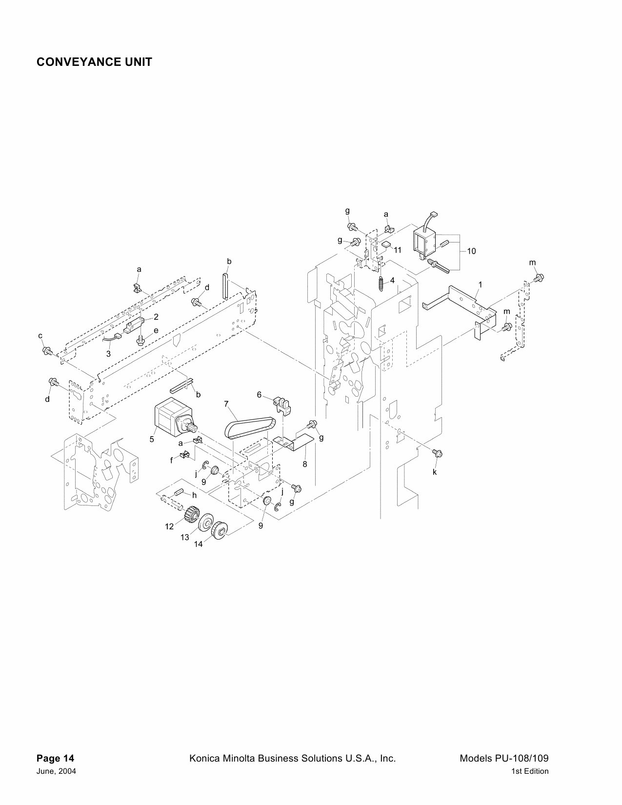 Konica-Minolta Options PU-108 109 Parts Manual-5
